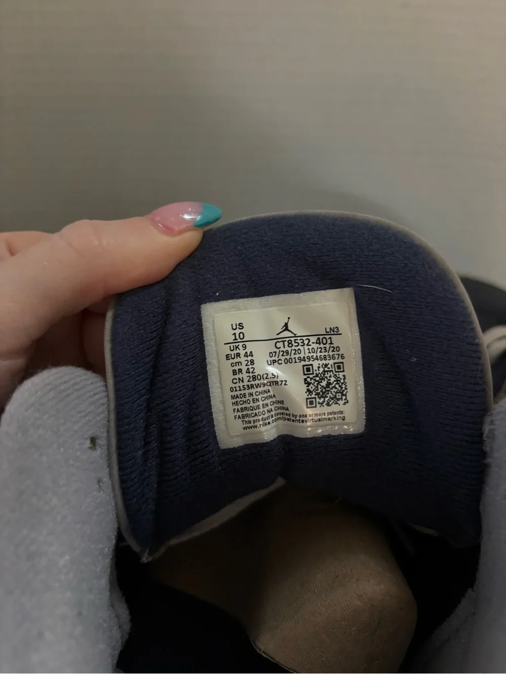 Jordan 3 Georgetown Navy and Gray